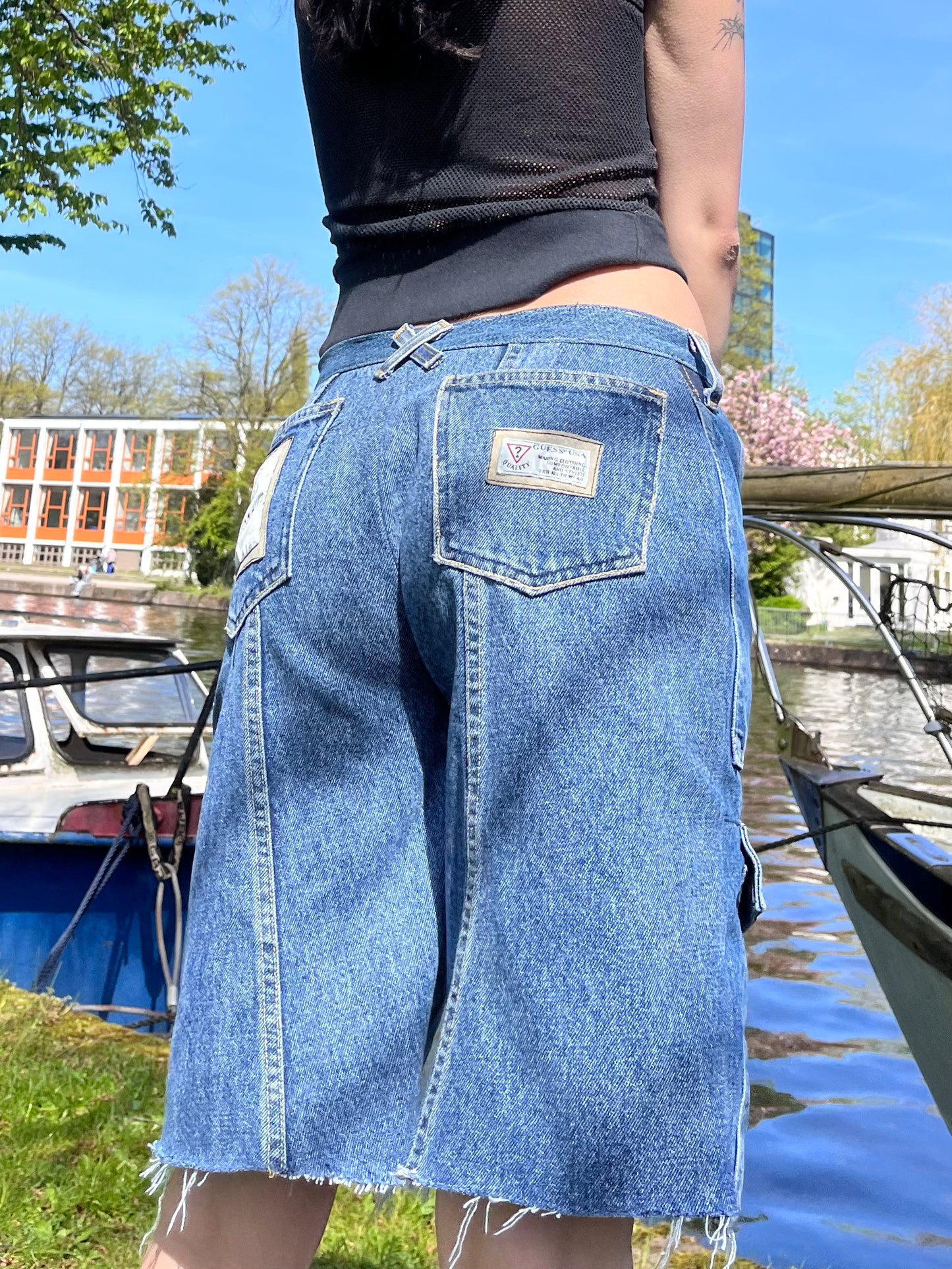 Upcycled Denim Shorts